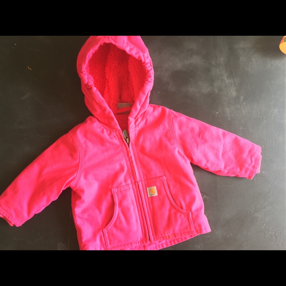 Hot pink  carhartt jacket - 6M